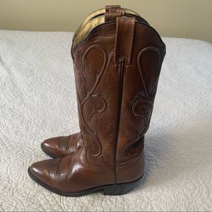 Dan Post Western cowhide cowgirl boots